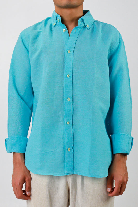 LINEN AQUA SHIRT 1.0